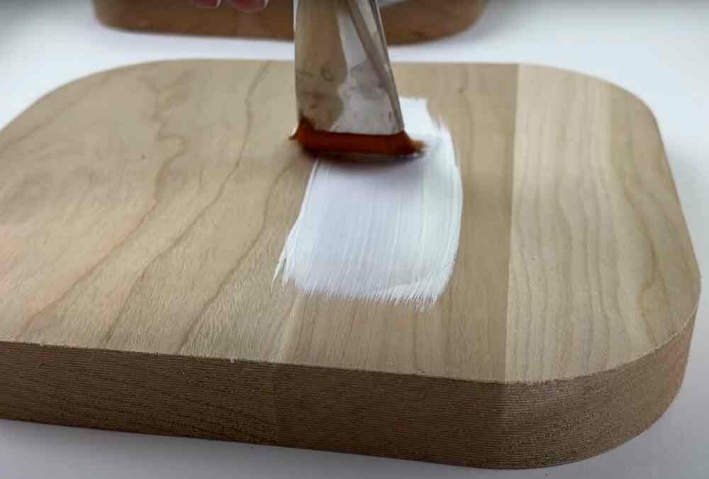 painting wood with acrylic