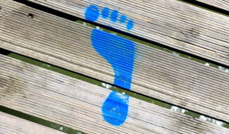 acrylic footprint